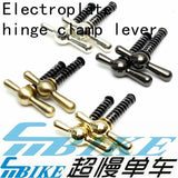 ACE Electroplated Polished Hinge Clamp Lever Set for Brompton Bicycle